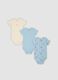 3-pack of multicolour organic cotton baby bodysuits_0