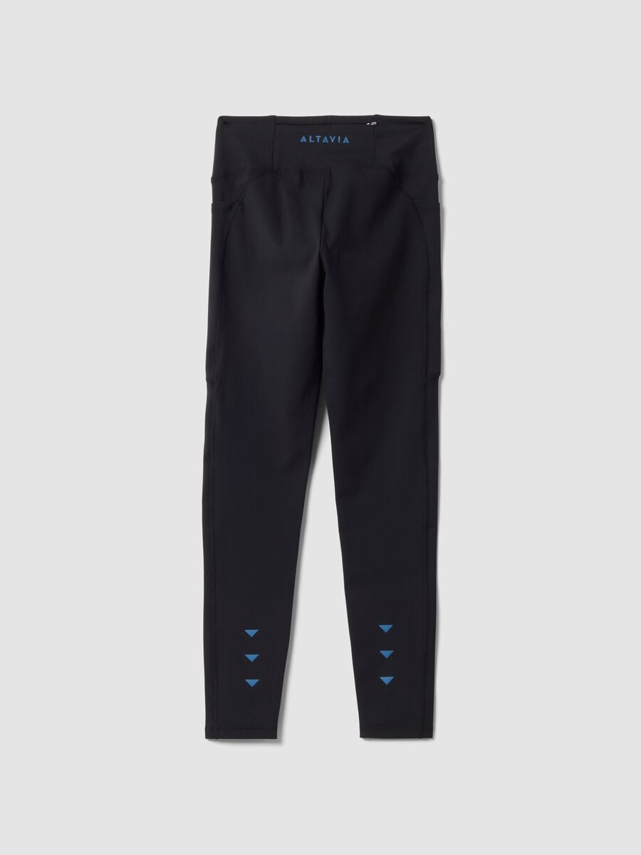 Schwarze Leggings aus Stretchmaterial ALTAVIA RUNNING_1
