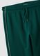 Green cotton jogger trousers, regular fit_2