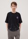 Kids' Oversized Black Pure Cotton Pok&eacute;mon Print T-shirt_0