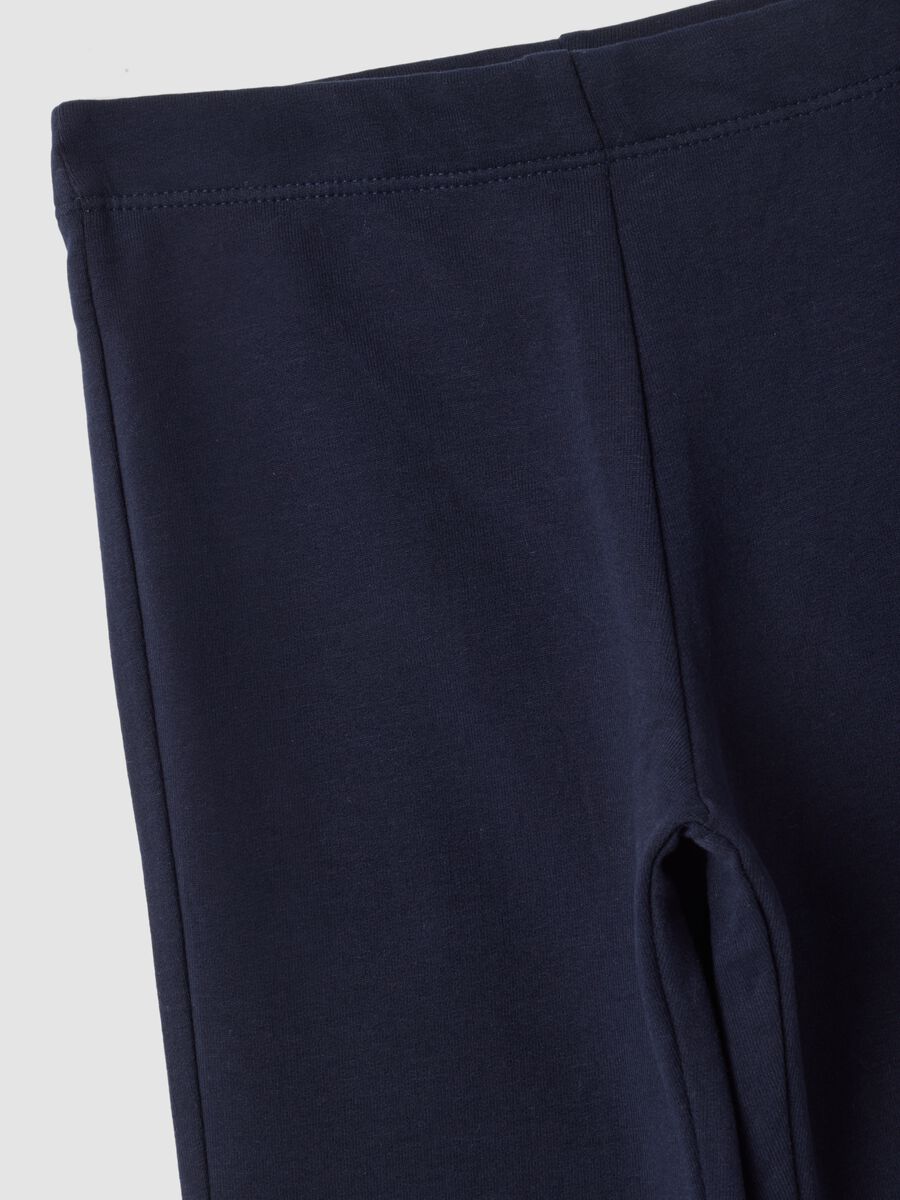 Blaue Leggings aus elastischer Bio-Baumwolle_2