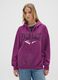 Sweat-shirt en m&eacute;lange de coton violet coupe regular_1