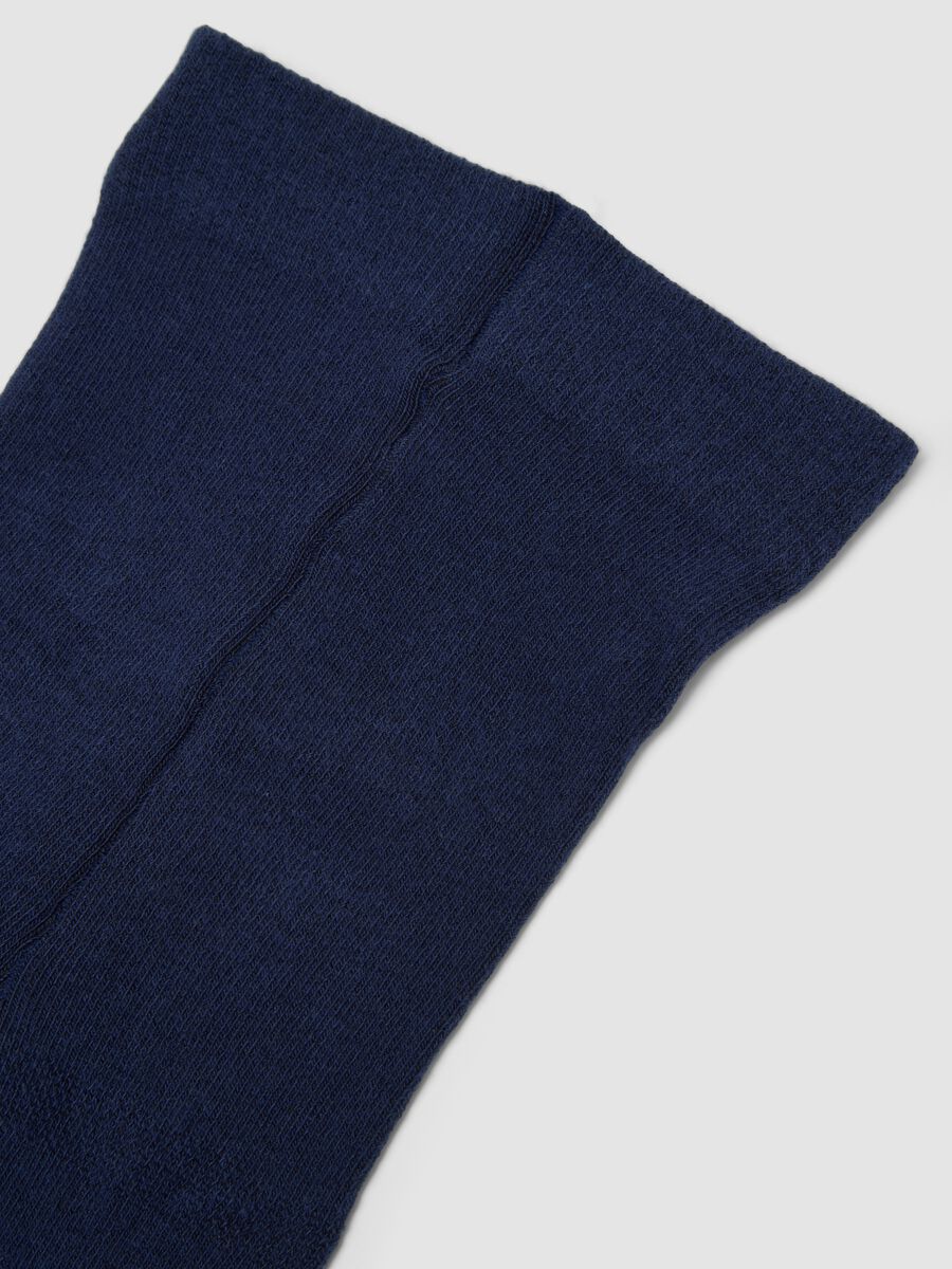 Midnight blue organic stretch cotton tights_2