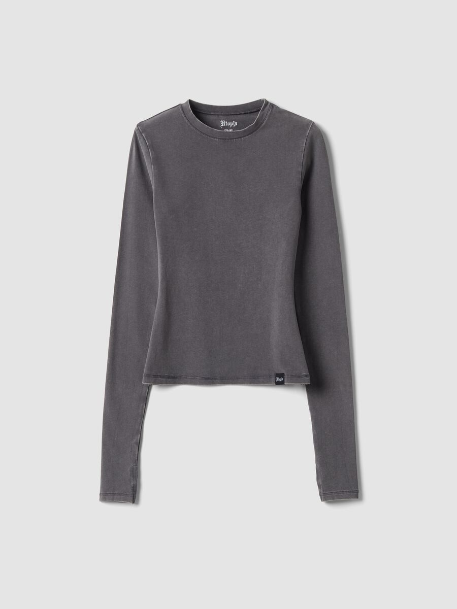 Perfect Longsleeve Washed Grey_0