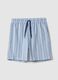 Pure cotton multicoloured striped pyjama shorts regular fit_4