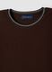 Brown stretch viscose crew-neck T-shirt_1