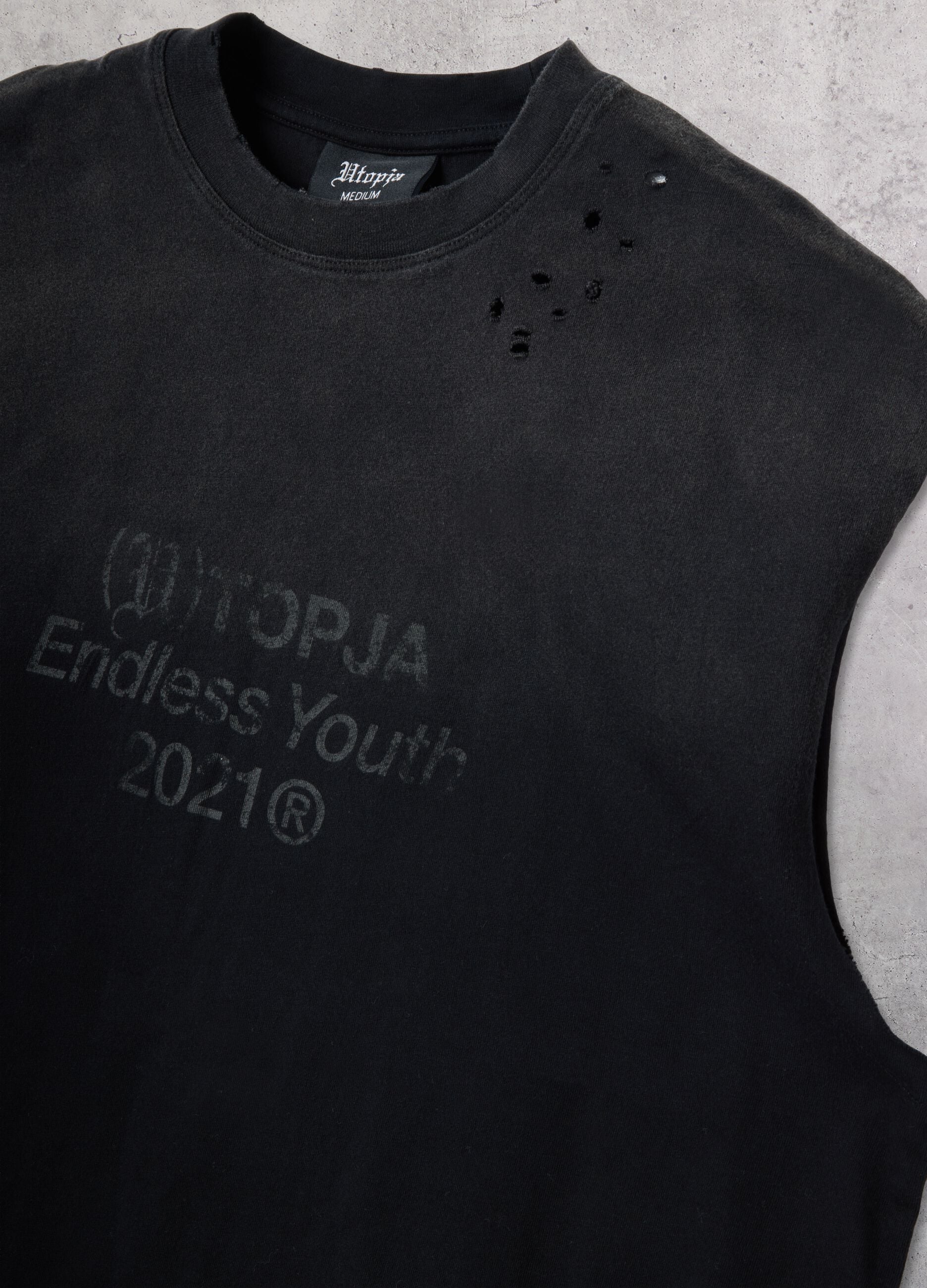 Sunfaded Black Tank Top