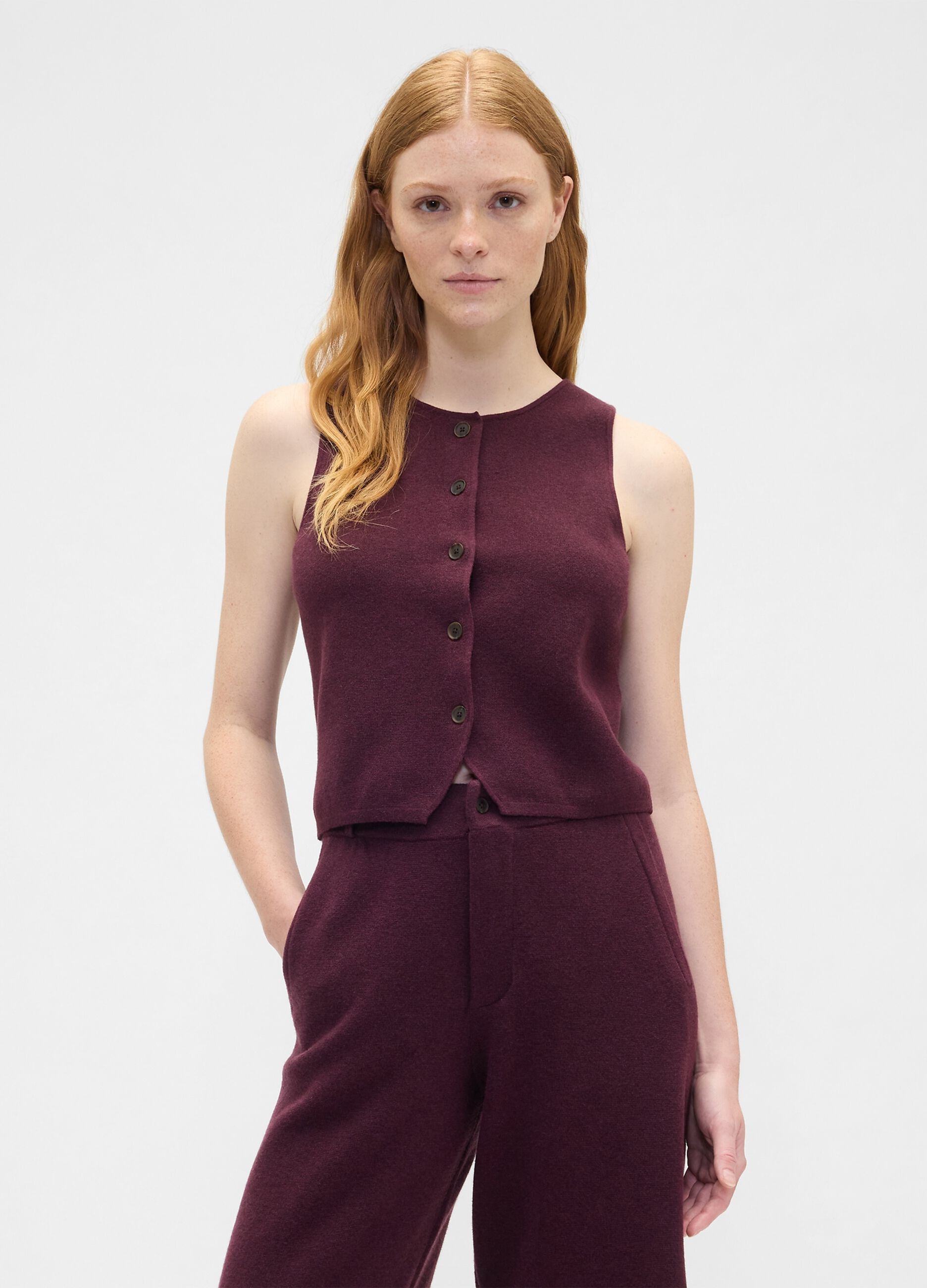 Violettes Westen aus Fasermischung