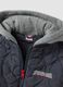 Grey quilted hooded jacket with Spider-Man embroidery for boys_2