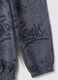 Grey oversized cotton jogger trousers with all-over print for boys_3