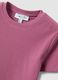 Pinkes geripptes Fitted T-Shirt aus Stretch-Baumwolle_5