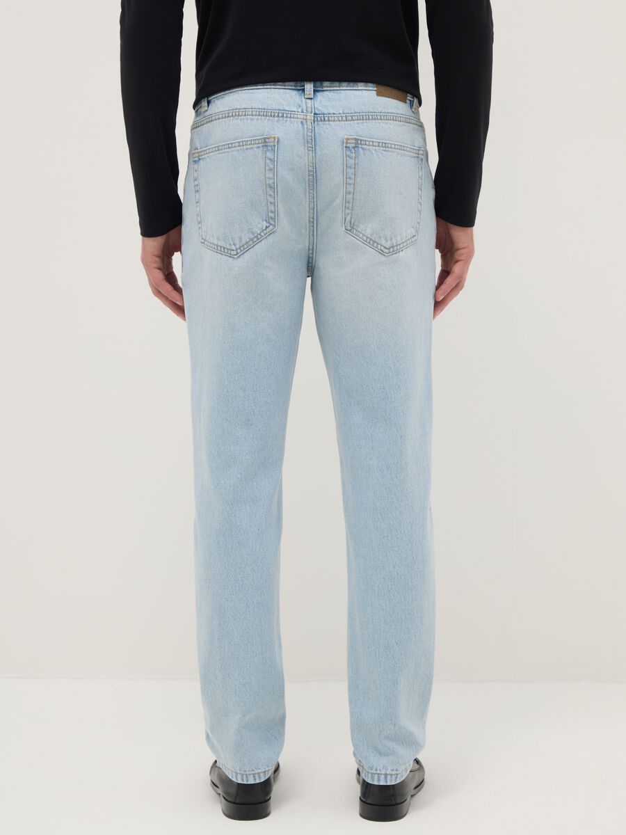Regular fit blue jeans in pure cotton_2