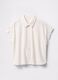 Sleeveless white linen and viscose shirt_4