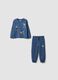 Blue pure cotton oversized jogging set for boys_0