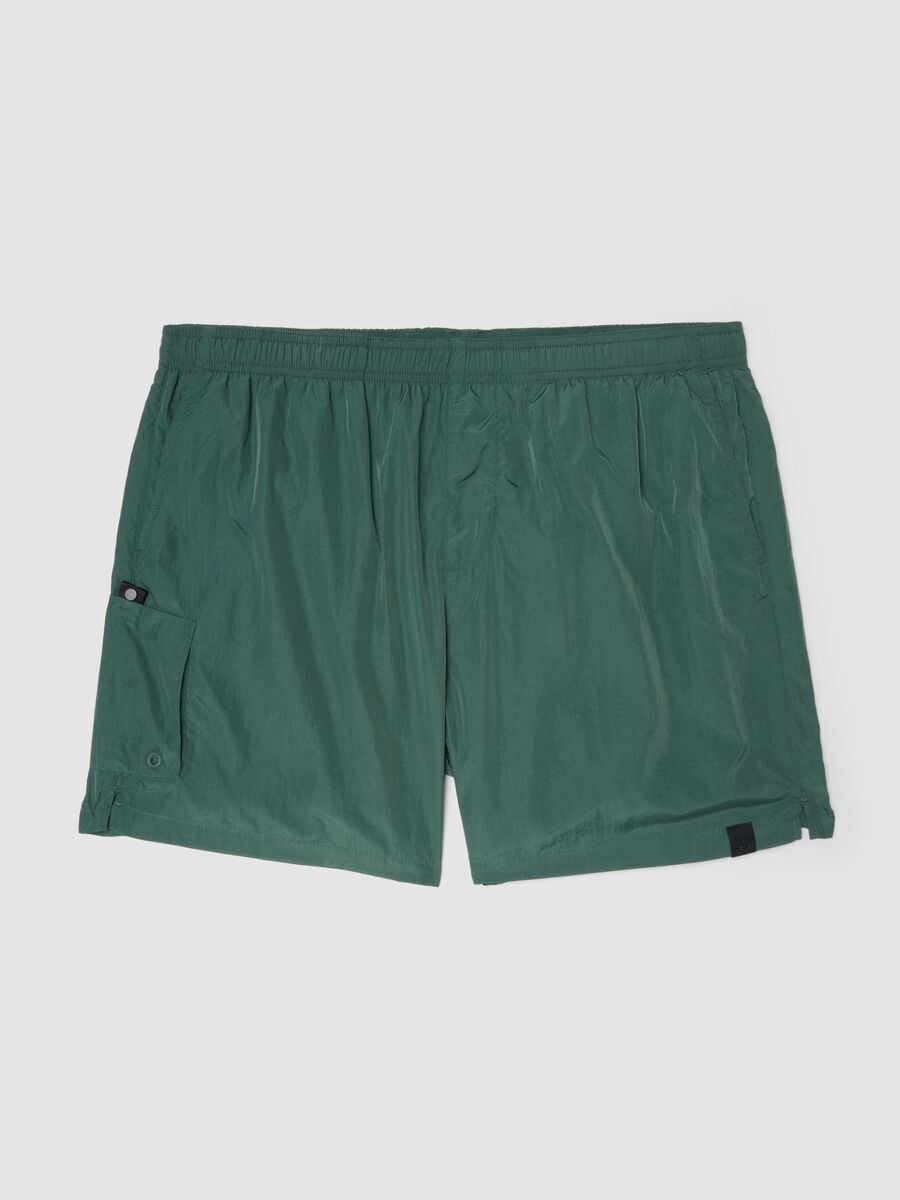 Ba&ntilde;ador tipo b&oacute;xer verde con cintura el&aacute;stica_4