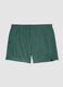 Green swim shorts with elasticated waistband_4