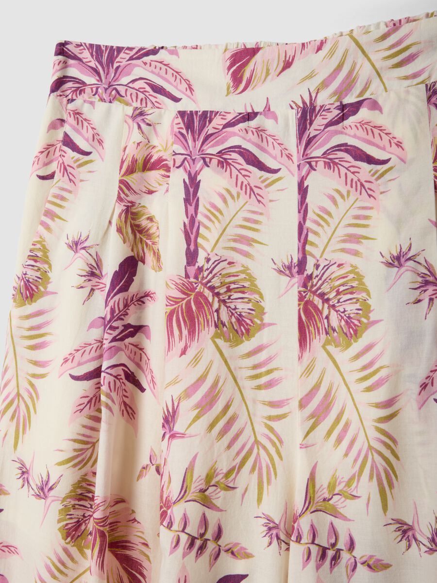 Pink pure cotton palazzo trousers_5