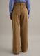 Straight Brown Stretch Cotton Chino Trousers_2