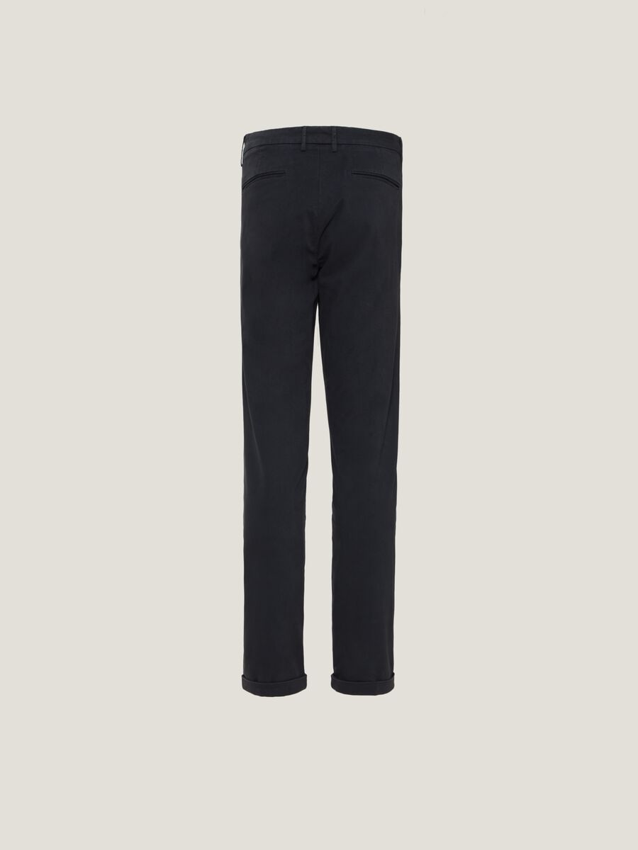Twill trousers with darts_4