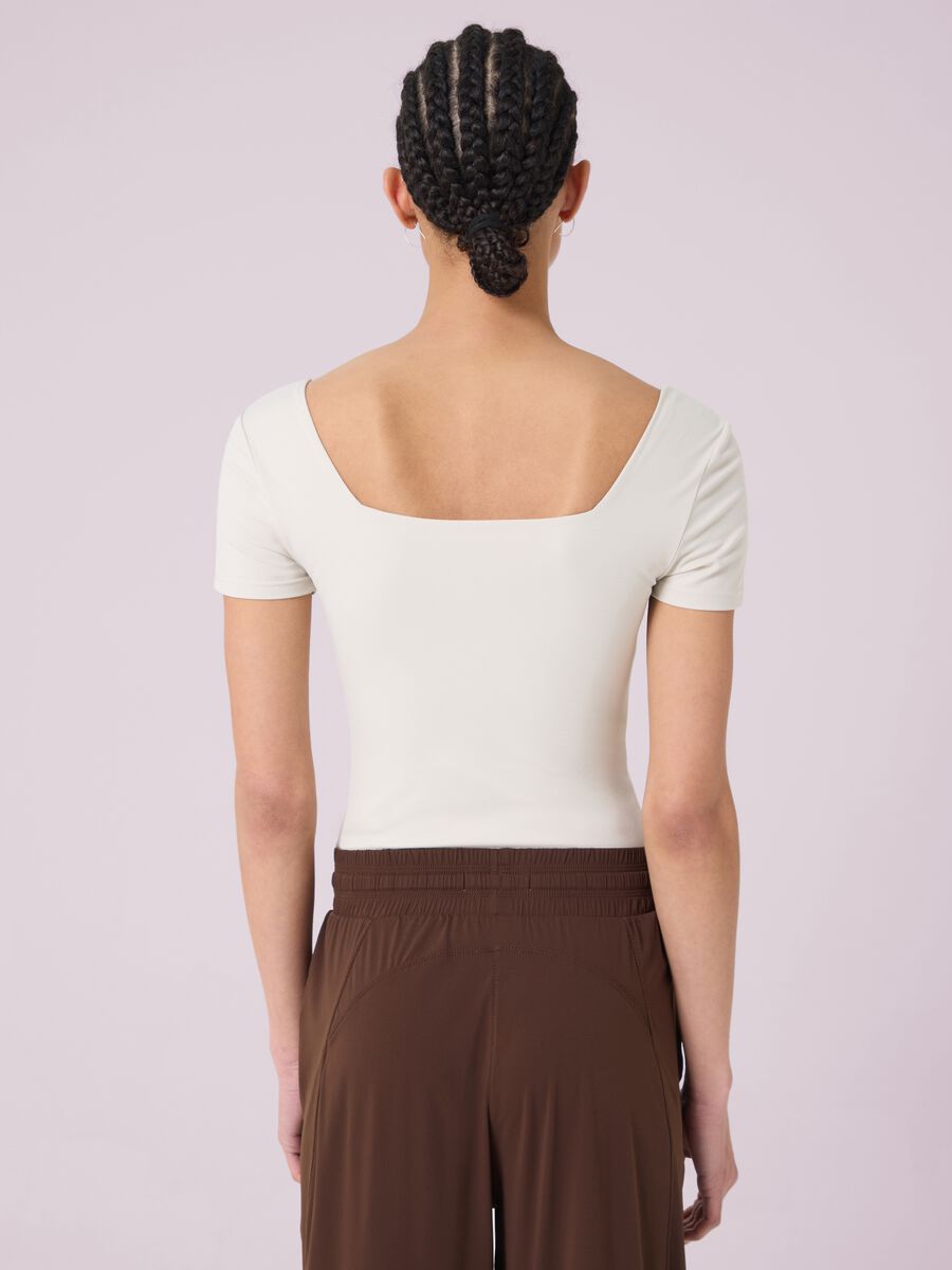 Short Sleeve Bodysuit with Square Neckline ALTAVIA STUDIO_2