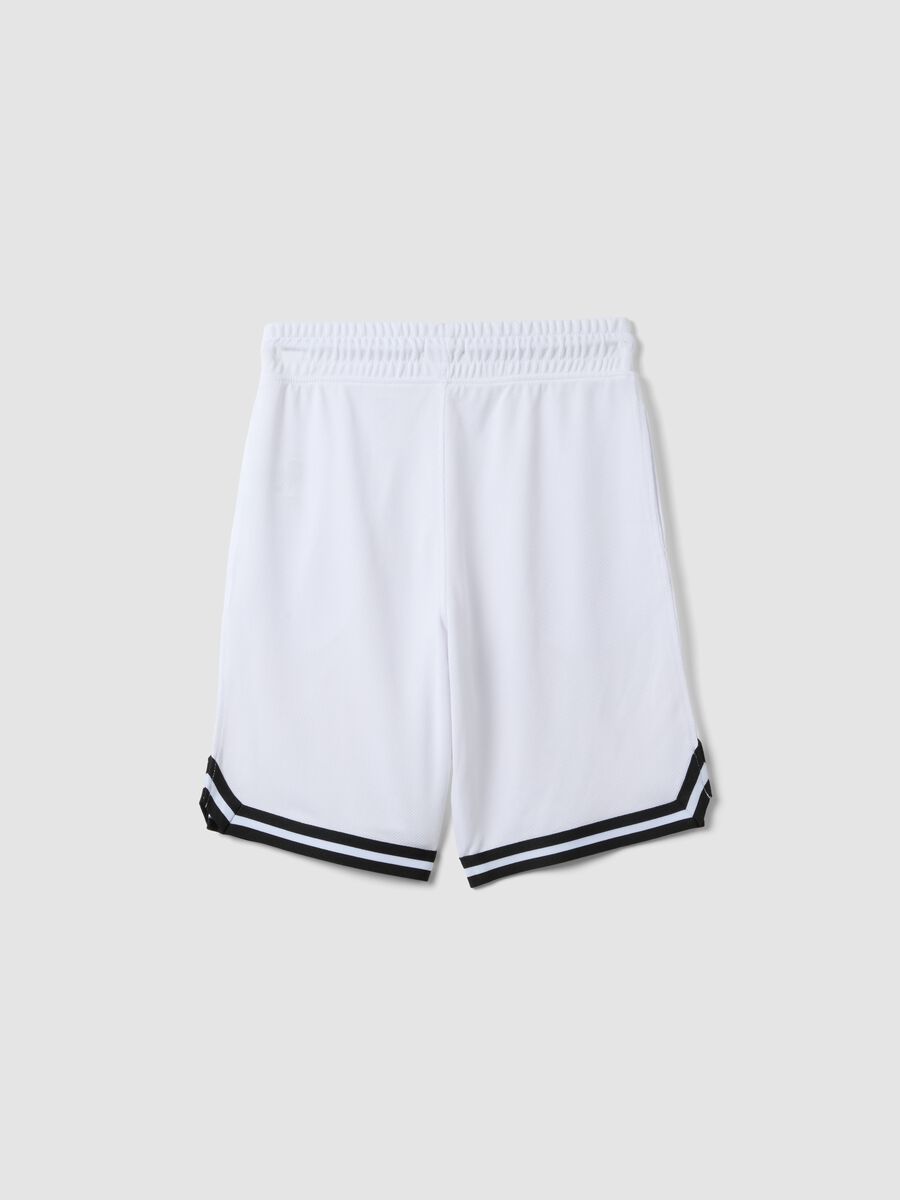 White shorts with elasticated waist_1