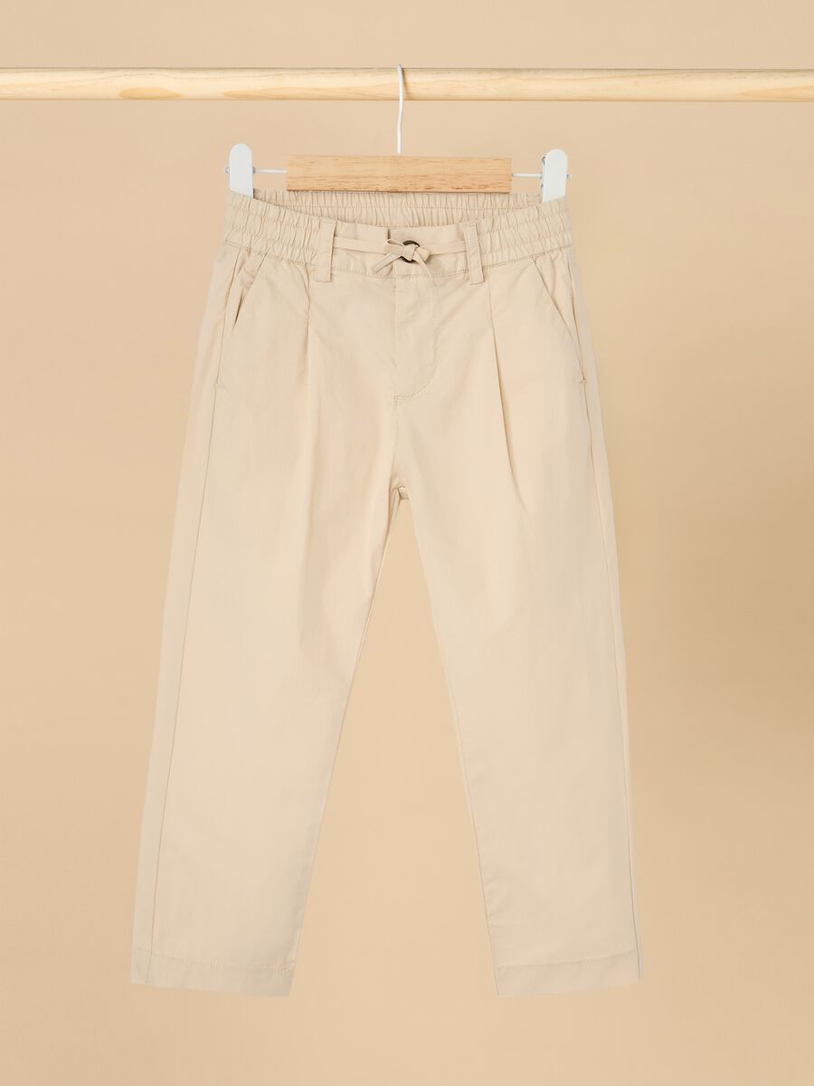 Pantaloni in cotone stretch_0
