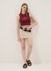 Rotes Regular-Fit Tanktop aus Stretch-Baumwolle mit Statement-Print_1