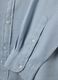 Regular fit blue shirt in linen and cotton blend_6