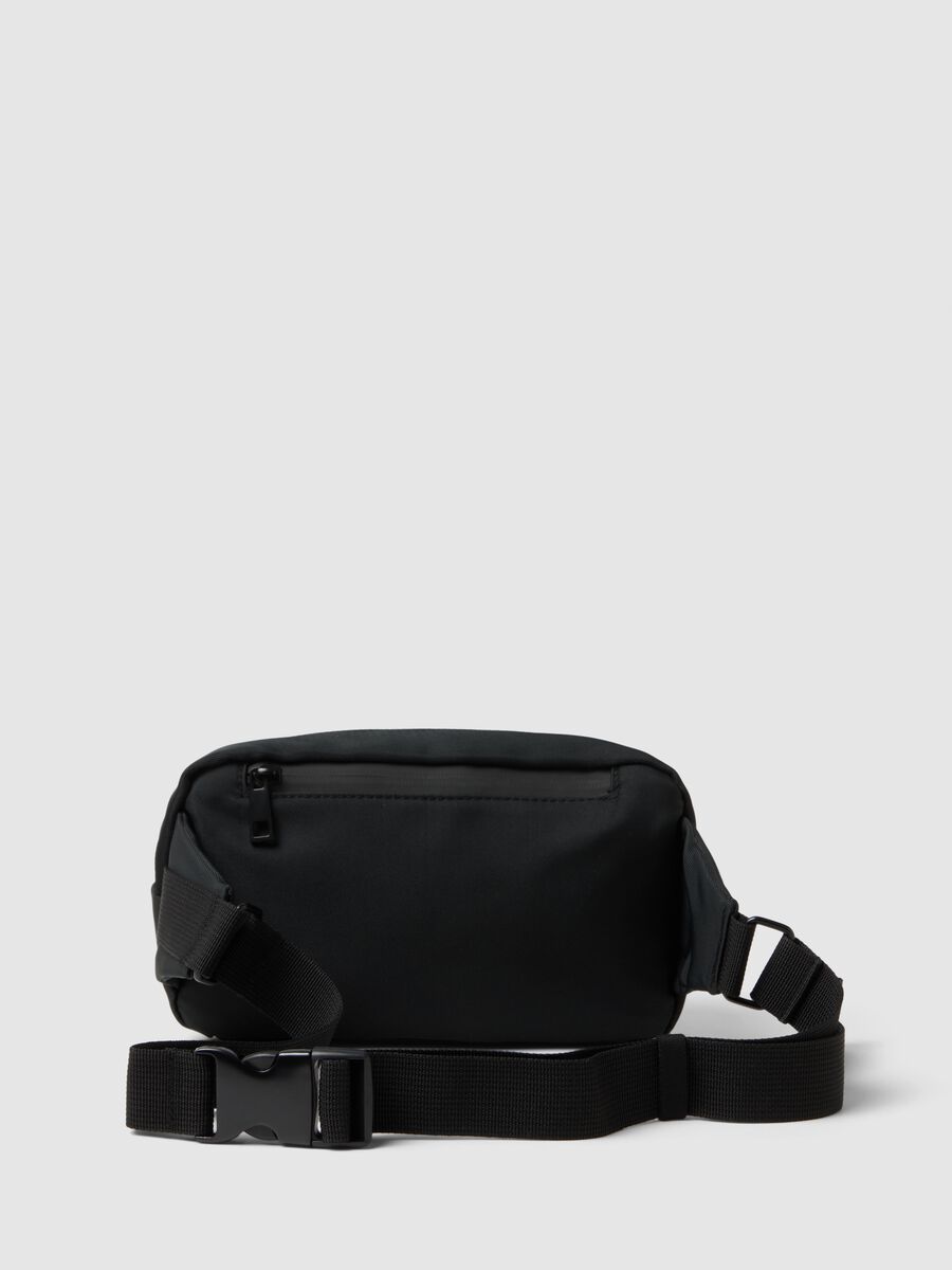 Black Waist Bag with Adjustable Strap_2