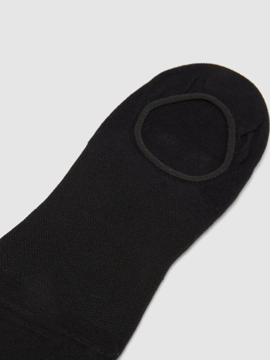 Pack of three black cotton sports socks_1
