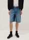 Blue pure cotton baggy denim shorts_1