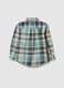 Kids' regular fit multicolor check pure cotton shirt_4