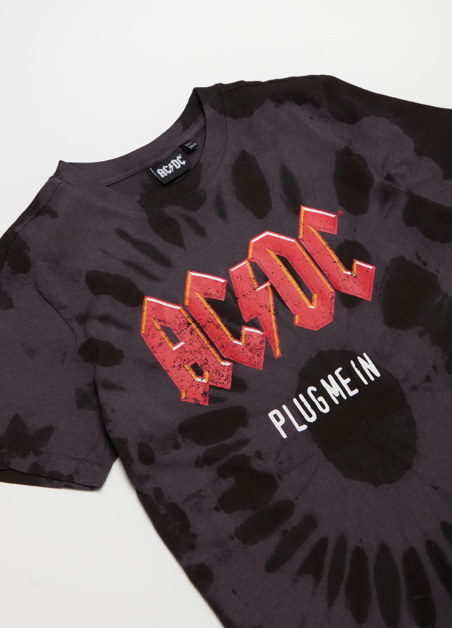 AC/DC print cotton T-shirt