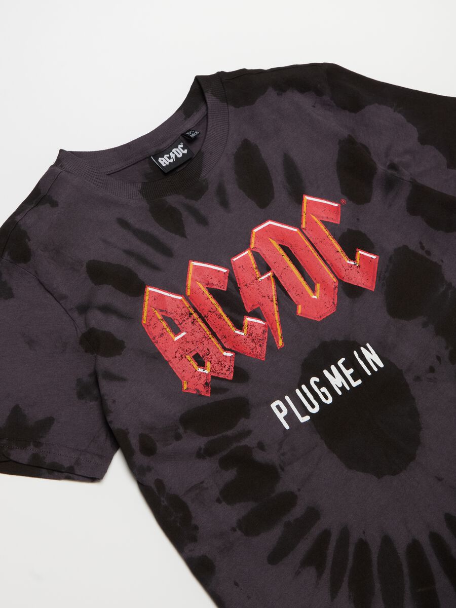AC/DC print cotton T-shirt_2