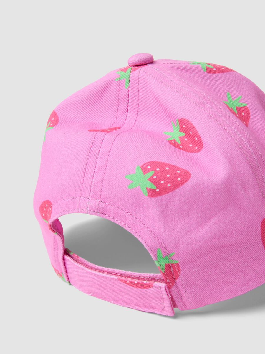 Pink pure cotton baseball cap_2