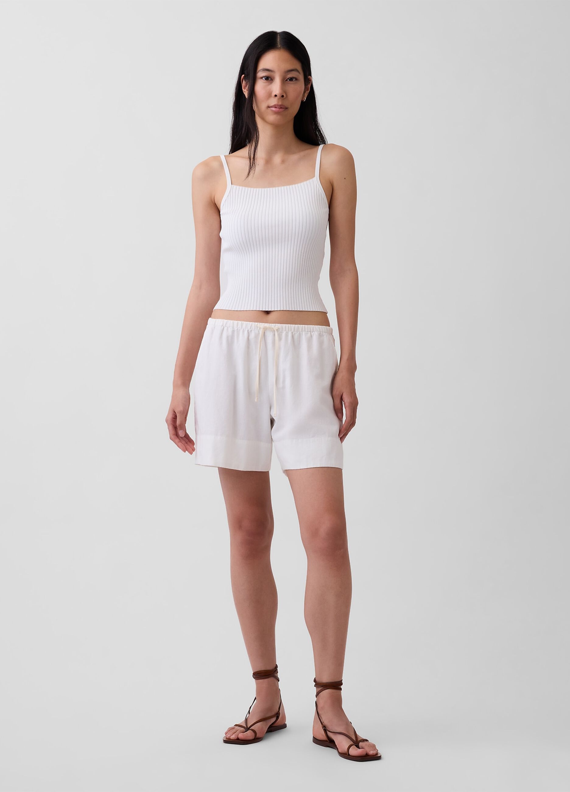 Cal&ccedil;&otilde;es em mistura de linho e viscose