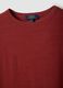 Red cotton-linen blend short-sleeve T-shirt, regular fit_5