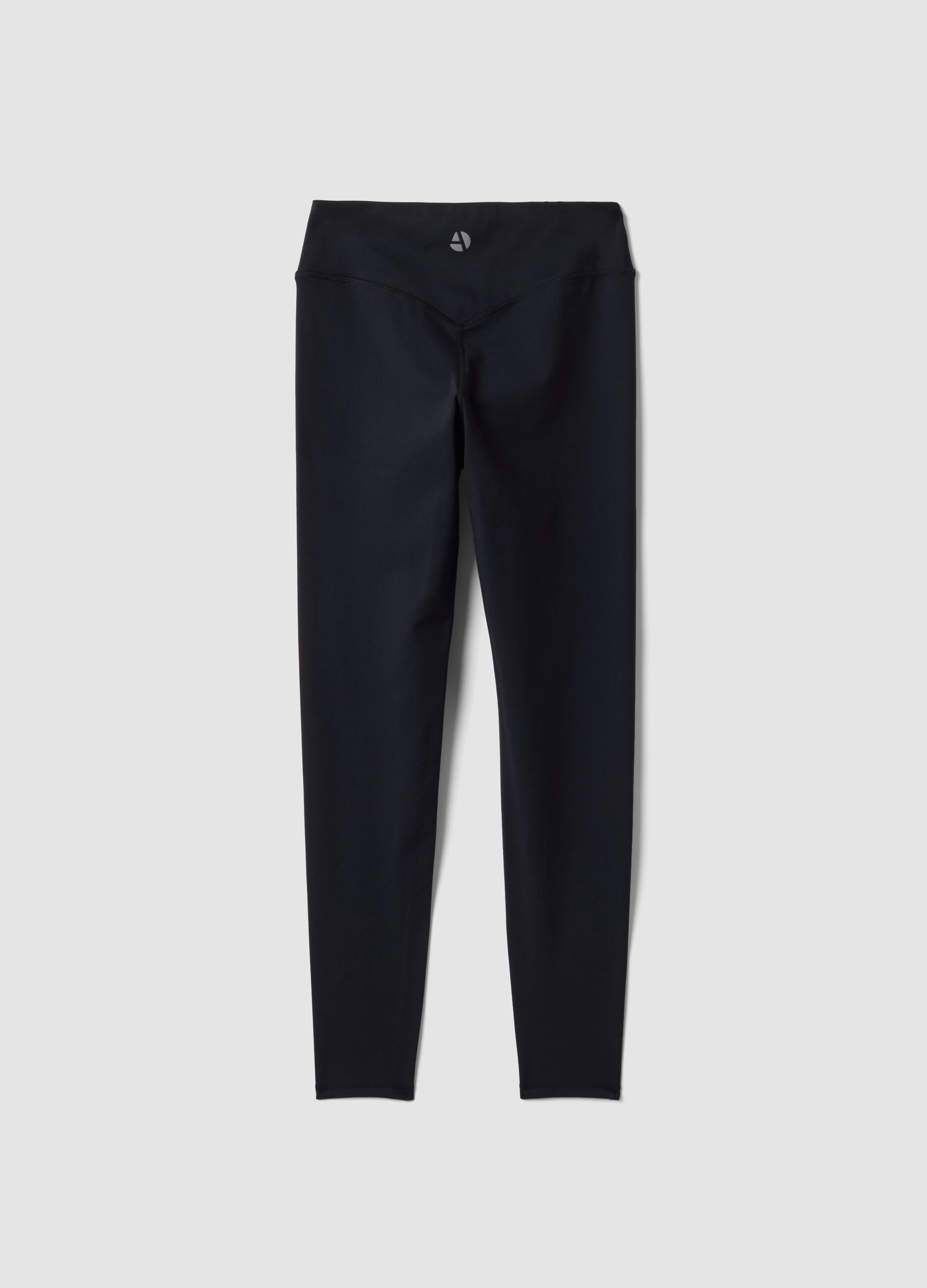 Black high-waisted stretch leggings