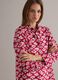 Roter Kaftan aus reiner Baumwolle mit Blumenprint_3