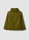 Chaqueta impermeable verde con capucha y cremallera para ni&ntilde;o_4