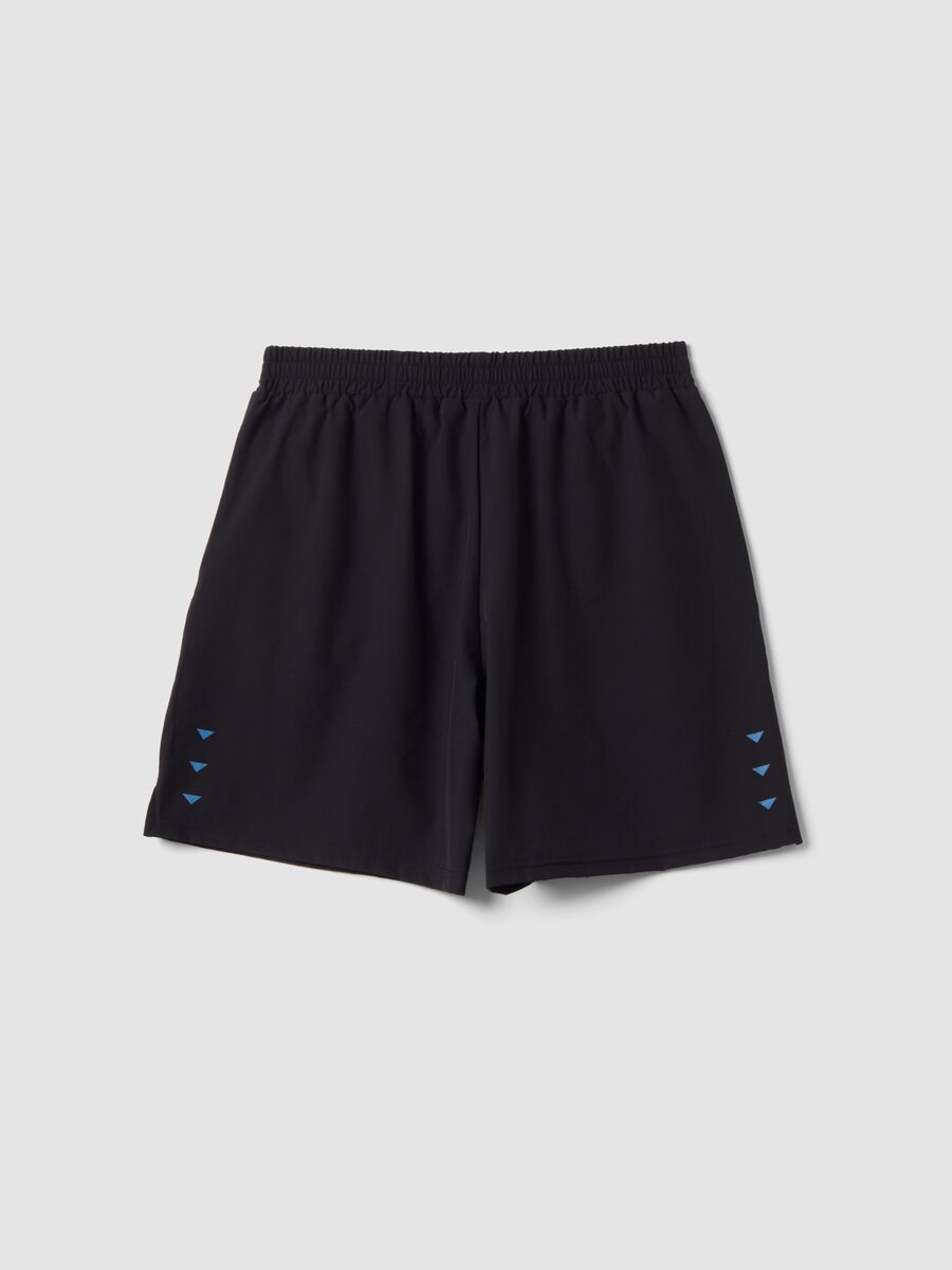 Black easy-dry stretch shorts ALTAVIA RUNNING_1