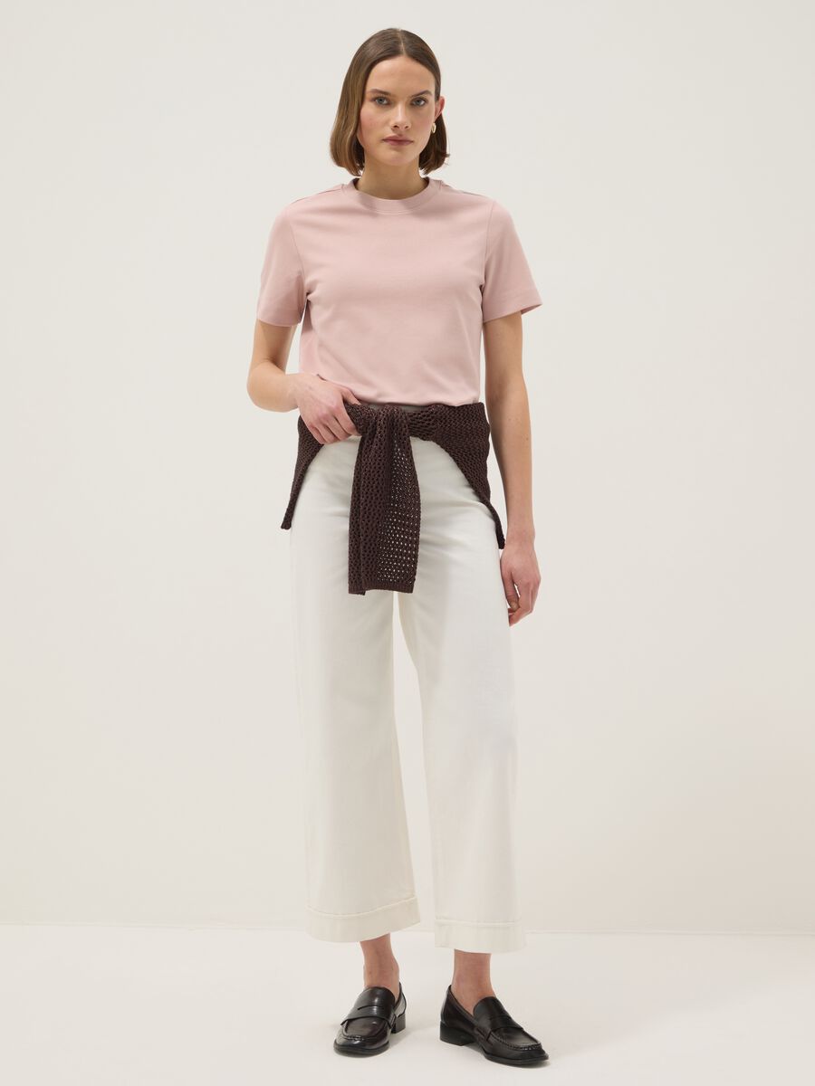 Pink pure cotton relaxed fit T-shirt_1