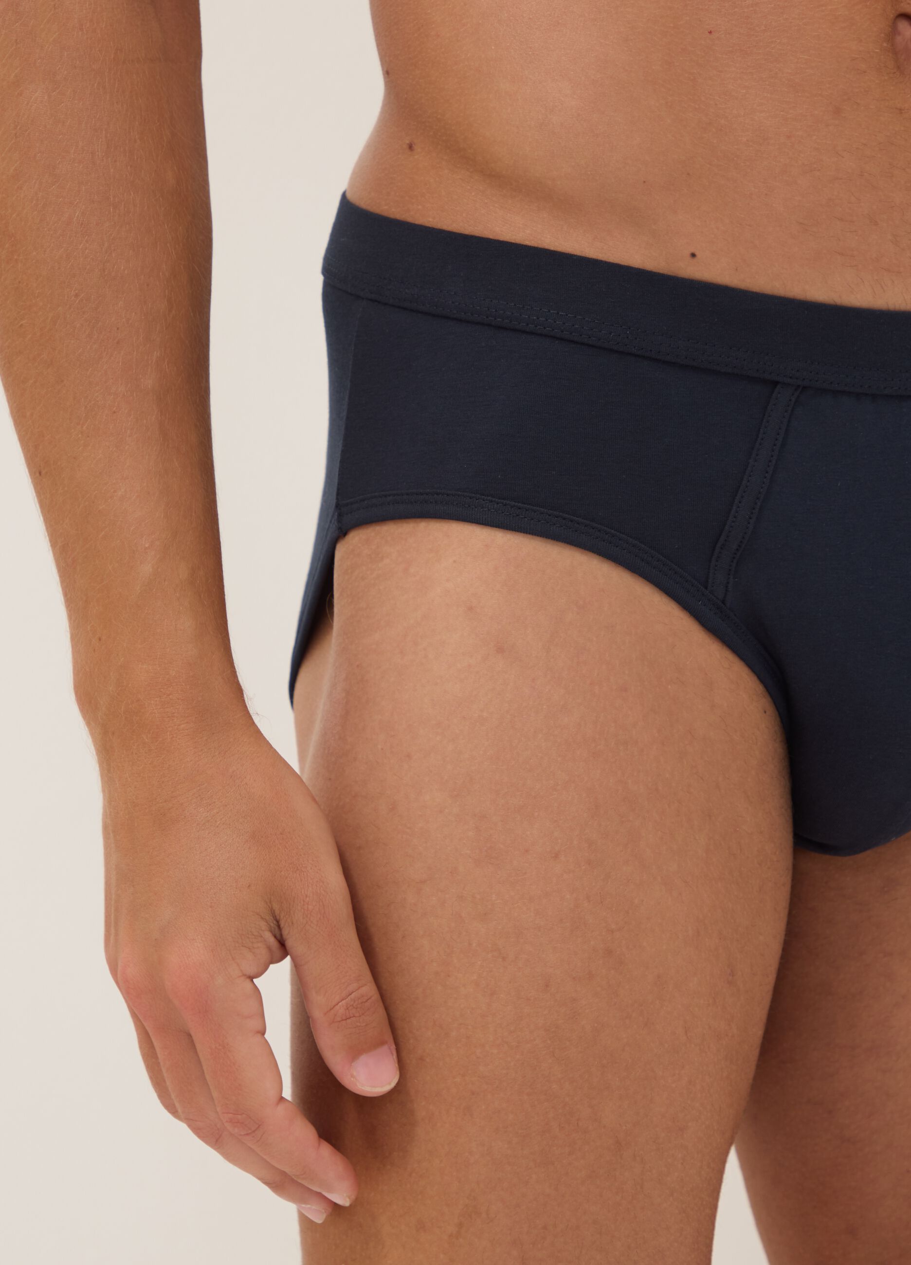 2-pack of blue stretch Supima cotton briefs