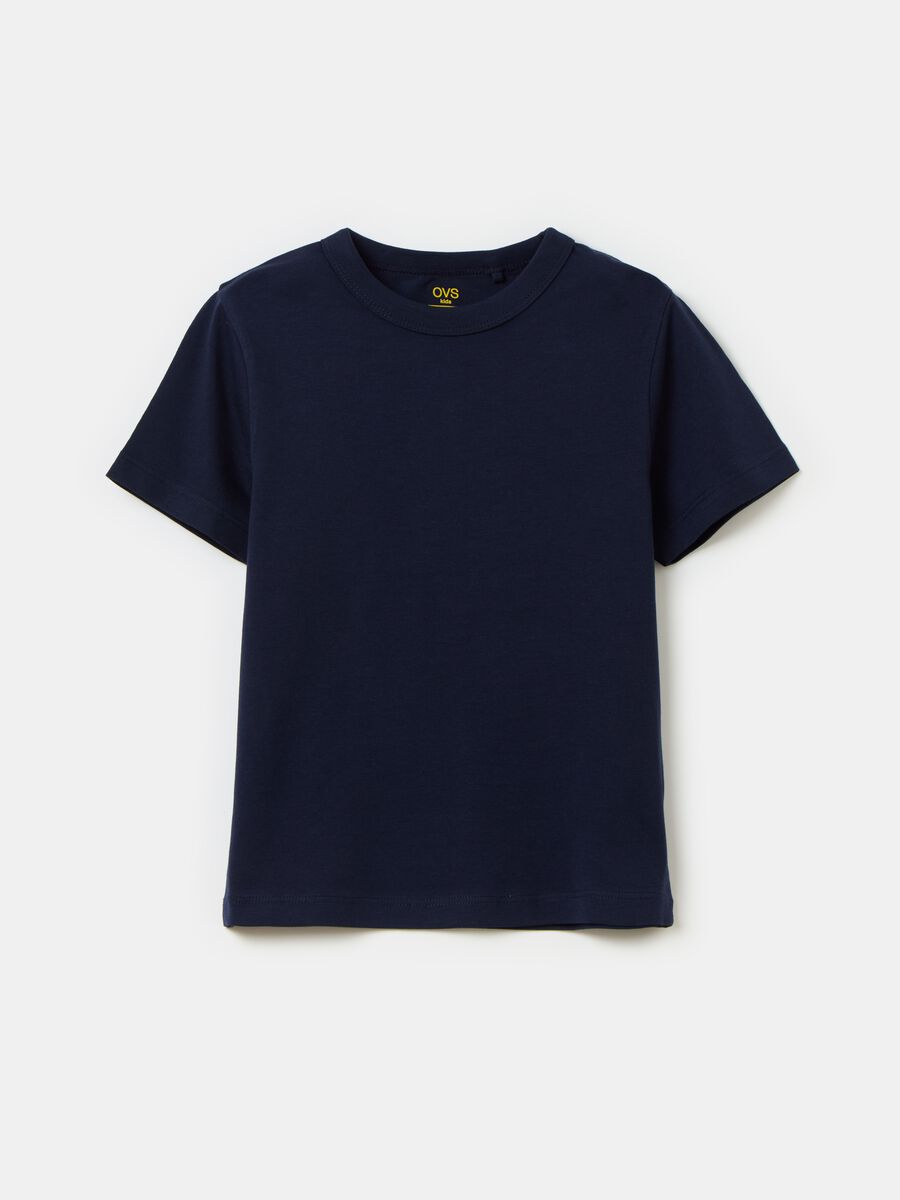 Camiseta Essential de algodón orgánico con cuello redondo_0