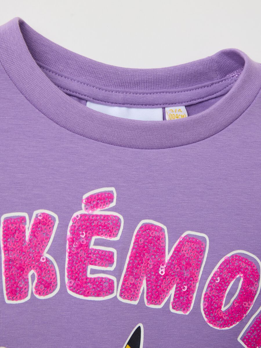 T-shirt with long sleeves and Pokémon print_2