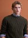 Green regular-fit jacquard wool-blend jumper_0