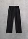 100% Linen Wide-Leg Trousers Black_0