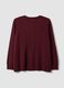 Red viscose-blend cardigan with buttons, regular fit_5