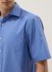 Light blue short-sleeved shirt with classic collar_3
