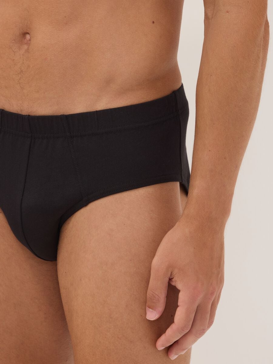 5er-Pack schwarze Slips aus Bio-Baumwolle_3